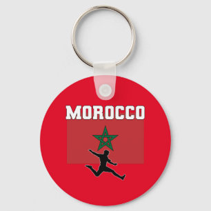 Morrocco Football Soccer National Team Key Ring