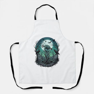 Mors Zombie Hand Skeleton Key Tombstone Ravens Hal Apron