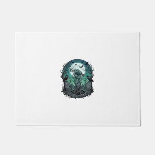 Mors Zombie Hand Skeleton Key Tombstone Ravens Hal Doormat