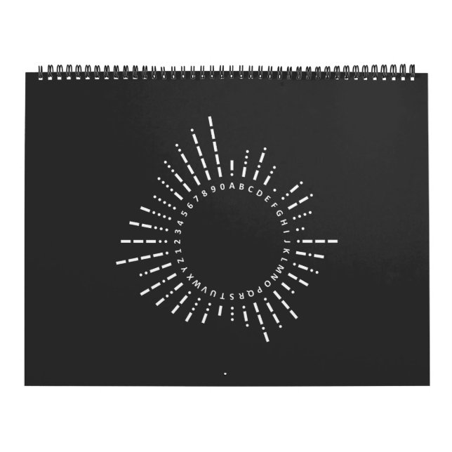 Morse Code Alphabet Calendar (Cover)