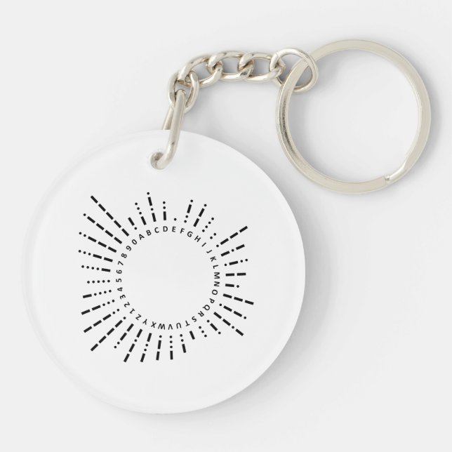 Morse Code Alphabet Key Ring (Back)