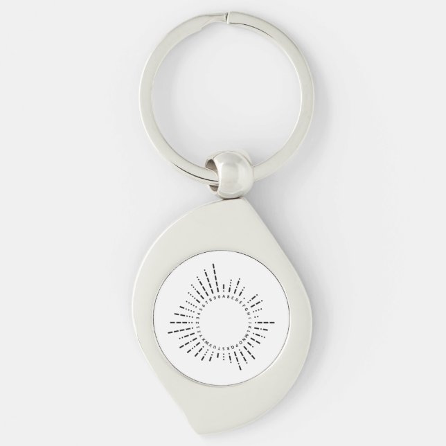Morse Code Alphabet Key Ring (Front)