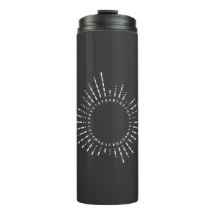 Morse Code Alphabet Thermal Tumbler