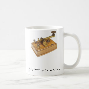 Morse Code Cofee Cup