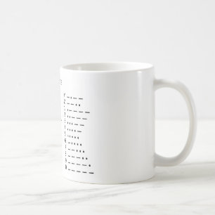 MORSE CODE COFFEE MUG