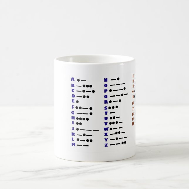 Morse Code Customizeable Mug (Center)