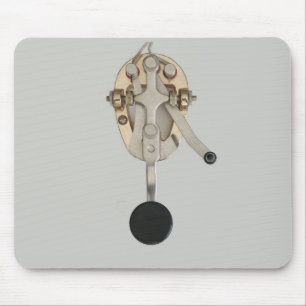 Morse Code CW Key Computer Mousepad