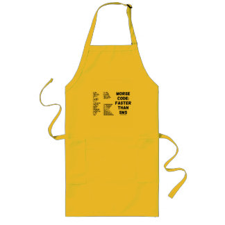 Morse Code: Faster Than SMS (International Morse) Long Apron