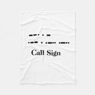 Morse Code "Get Well" Fleece Blanket. Customise It