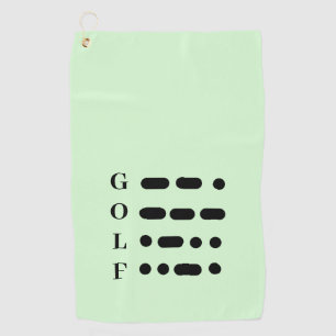 Morse Code Golf Towel