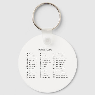 Morse Code Key Ring