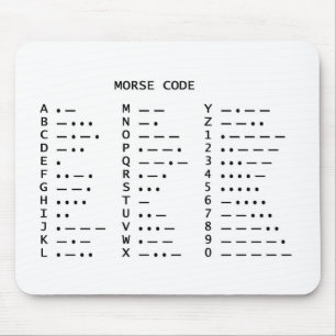 MORSE CODE MOUSE MAT
