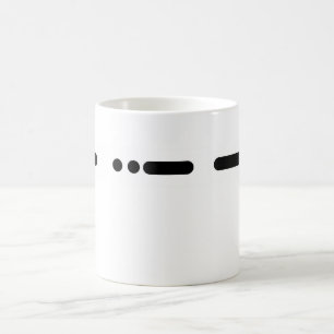 Morse Code "MUG" Mug by Brownielocks