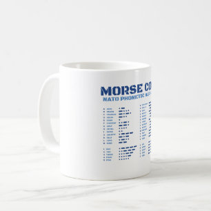 Morse Code NATO Phonetic Alphabet Coffee Mug