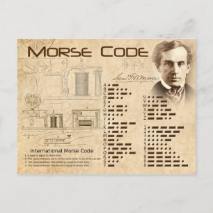Morse Code Postcard