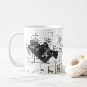 Morse Code Radio Key Schematic Coffee Mug