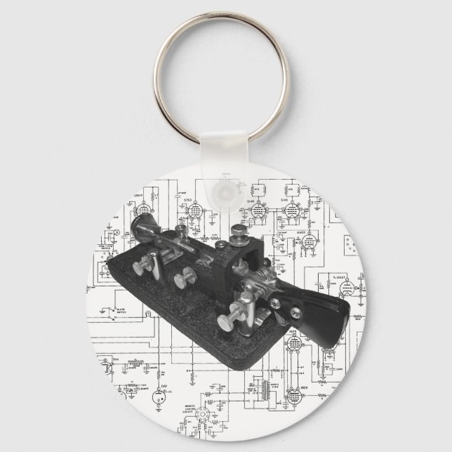 Morse Code Radio Key Schematic Ring (Front)