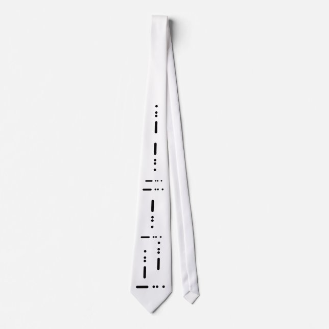 Morse Code "Tie"  Tie by Brownielocks (Front)