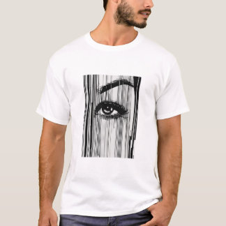 : "Morse Code Visage Tee"  T-Shirt