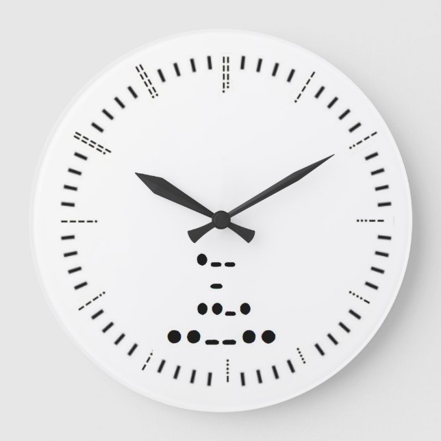 Morse Code Wall Clock (Front)