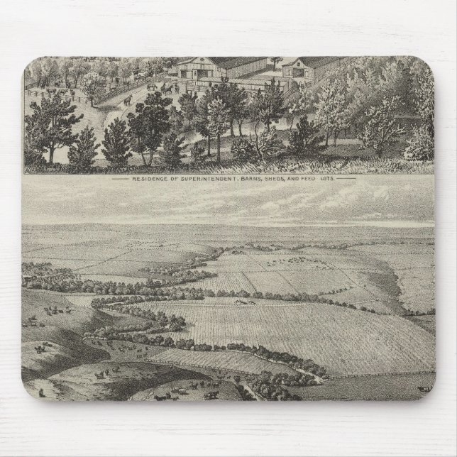 Morse's Ranche Chase County, Kansas Mouse Mat (Front)