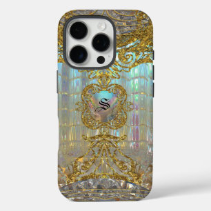 Morshnette Elegant Baroque Monogram iPhone 16 Pro Case