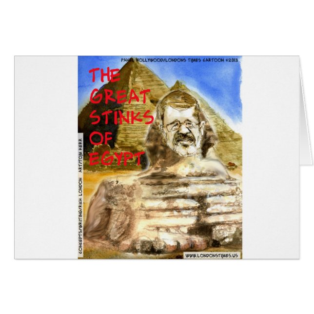 Morsi Great Stinks Of Egypt Funny (Front Horizontal)