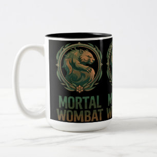 Mortal Wombat Two-Tone Coffee Mug