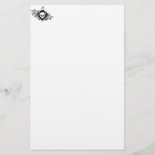 Mortality Square and Compasses Stationery
