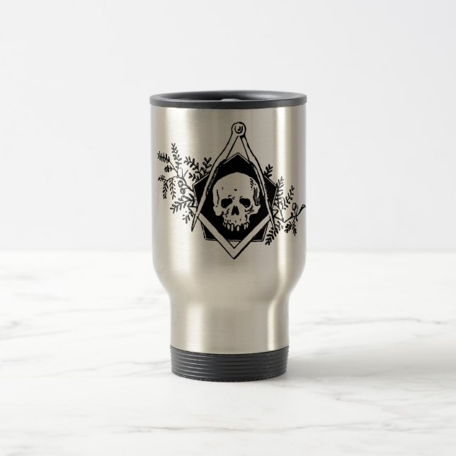 Mortality Square and Compasses Travel Mug (Center)