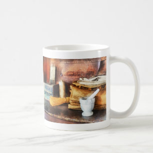 Mortar and Pestle and Box of Cocoa Coffee Mug