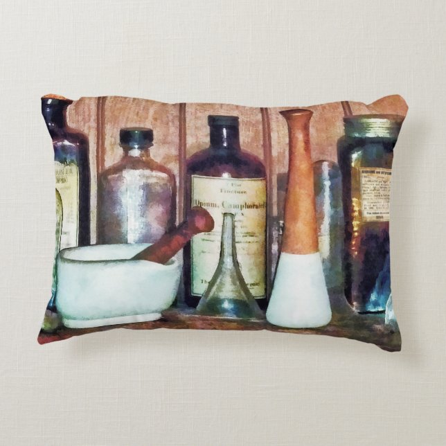 Mortar and Pestle and Pestle Decorative Cushion (Back)