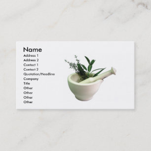 Mortar and Pestle Business Card