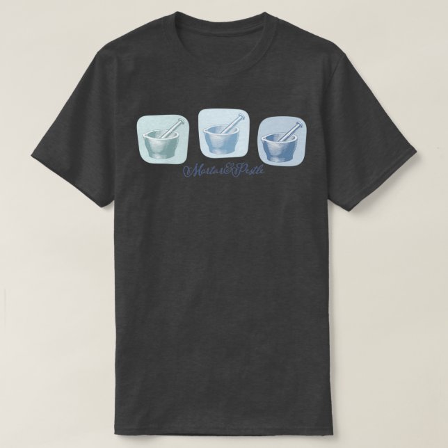 Mortar and pestle pattern T-Shirt (Design Front)