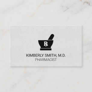 Mortar and Pestle   Pharmacist   Medicine Business Card