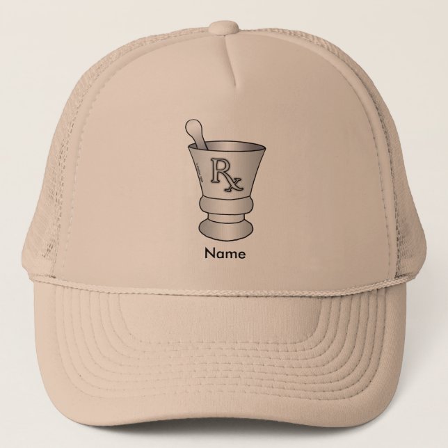 Mortar and Pestle Trucker Hat (Front)