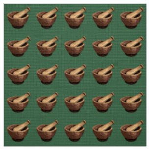 Mortar on Green Fabric