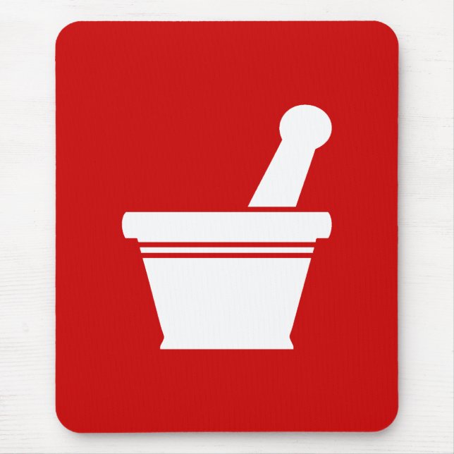 Mortar & Pestle Mouse Mat (Front)