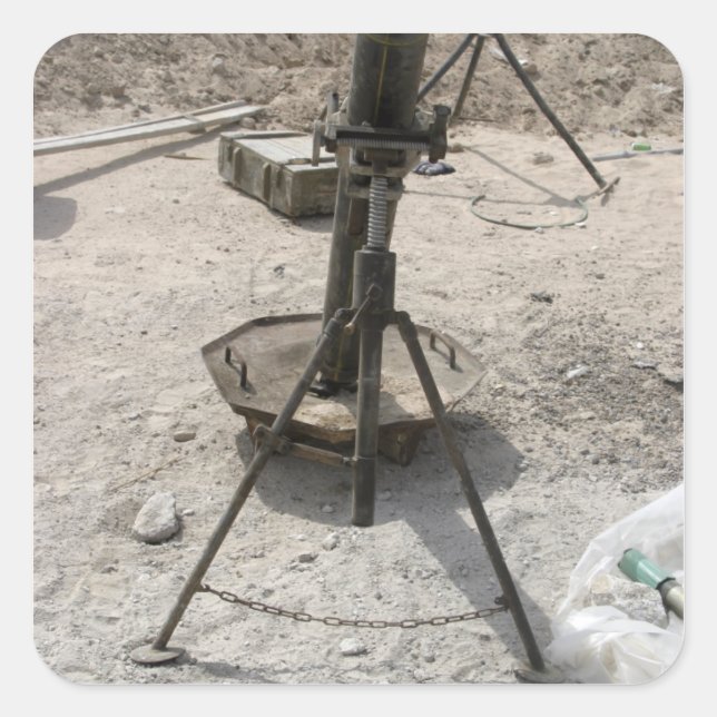 Mortar tubes square sticker (Front)