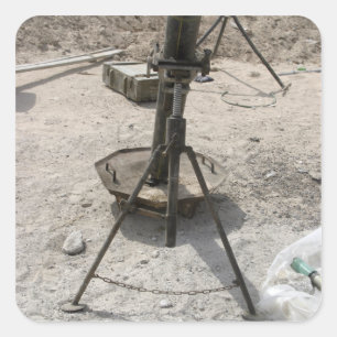 Mortar tubes square sticker