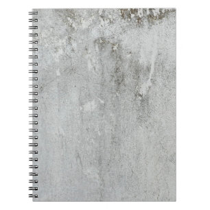 Mortar wall aged grey white black notebook