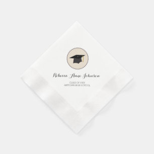 Mortarboard Customisable Graduation Napkin
