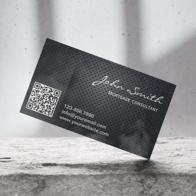 Mortgage Agent Metal QR Code Business Card (Creator Uploaded)