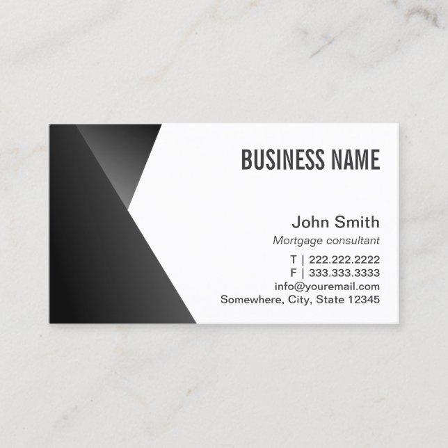 Mortgage Agent Professional Business Card (Front)