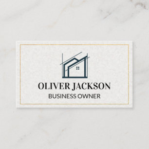 Mortgage House Real Estate   Architect Business Card