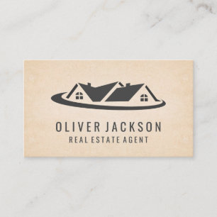Mortgage House Real Estate logo Business Card