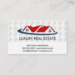 Mortgage House Real Estate logo Business Card