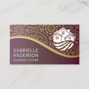 Mortgage House Real Estate logo Business Card