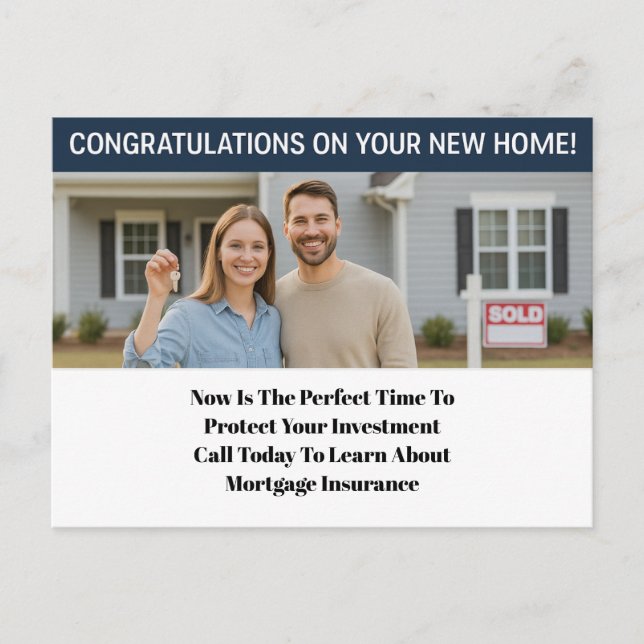 Mortgage Protection Postcard for Insurance Agents (Front)
