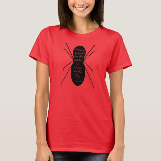 Morticia Addams and the Spider T-Shirt (Front)